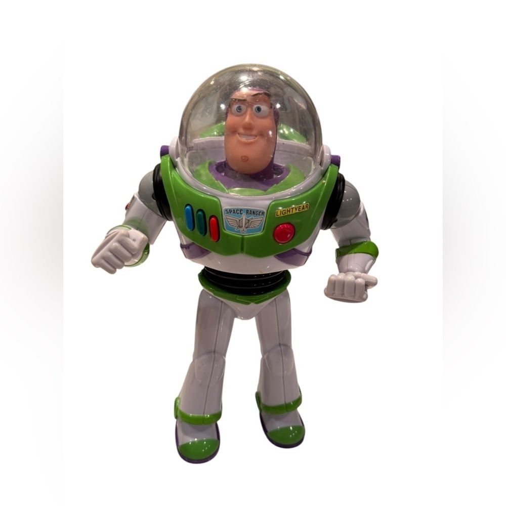 Thinkway 12" Buzz Lightyear Talking Action Figure Toy Story No Wings.